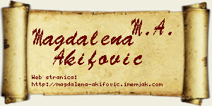 Magdalena Akifović vizit kartica